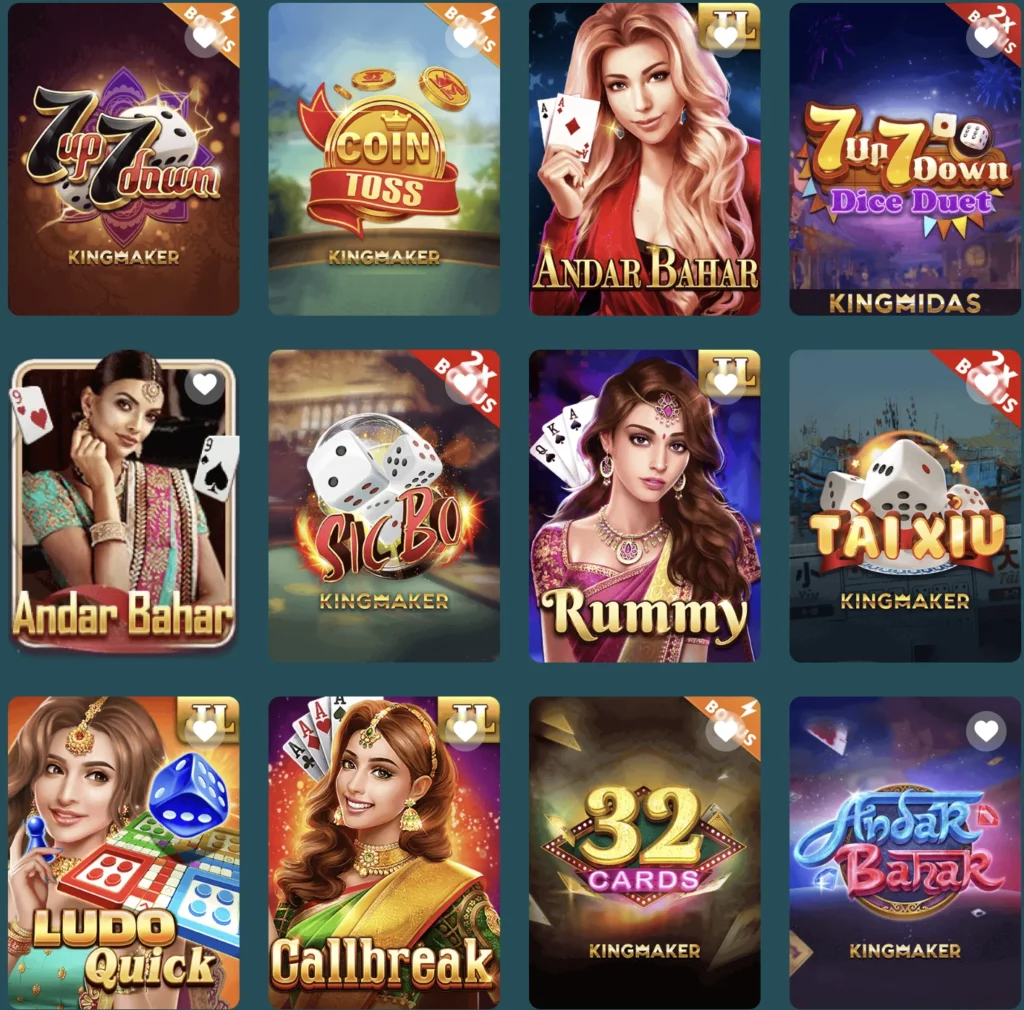 CV66666 Game Categories (Slots, Live Casino, Table Games)